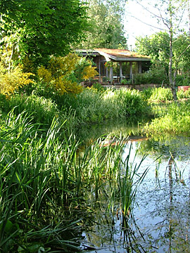 The Waterhouse beside water